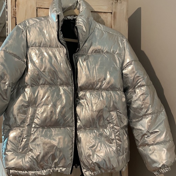 Forever 21 Jackets & Blazers - Silver Puffy Jacket